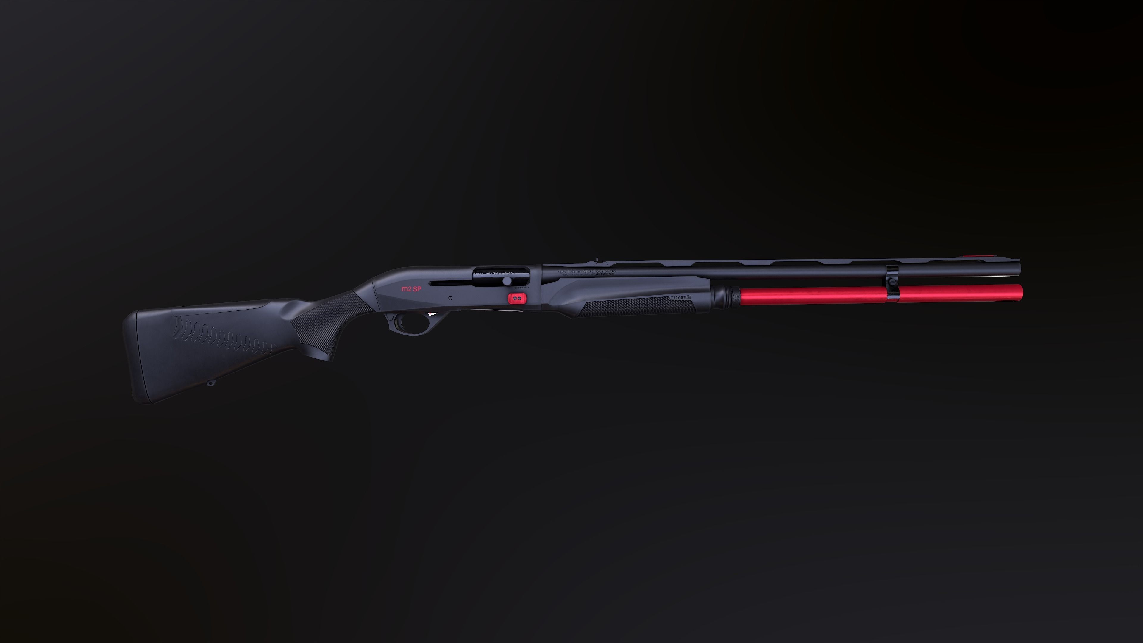 Benelli M2 SP  Low-poly 3D model_7