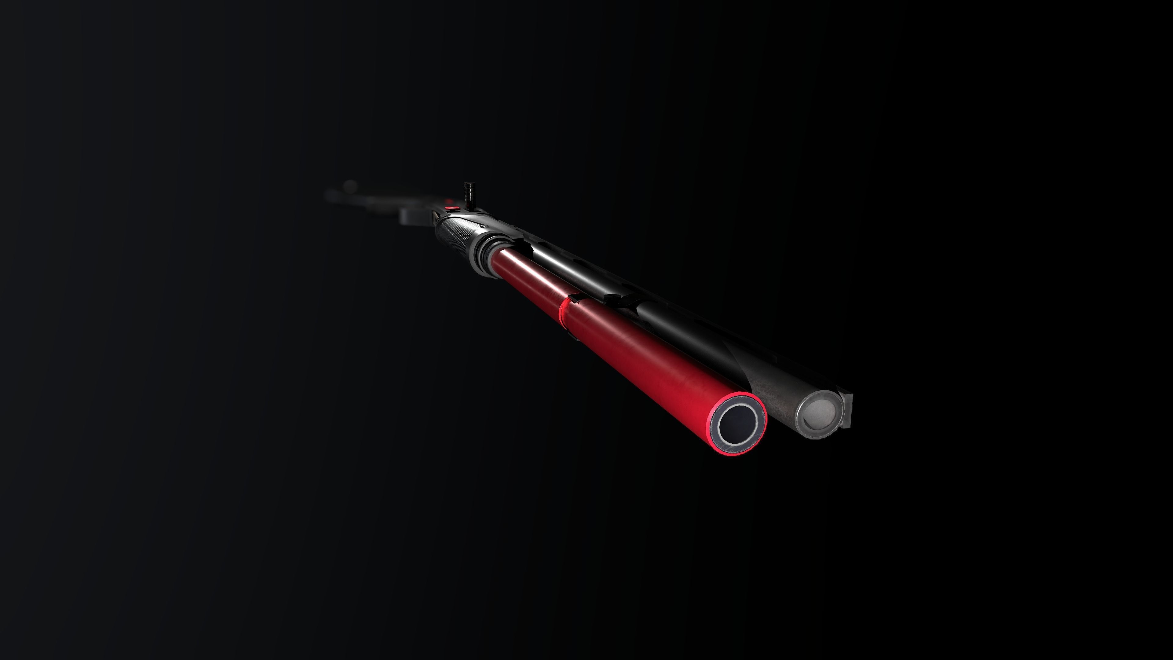 Benelli M2 SP  Low-poly 3D model_3