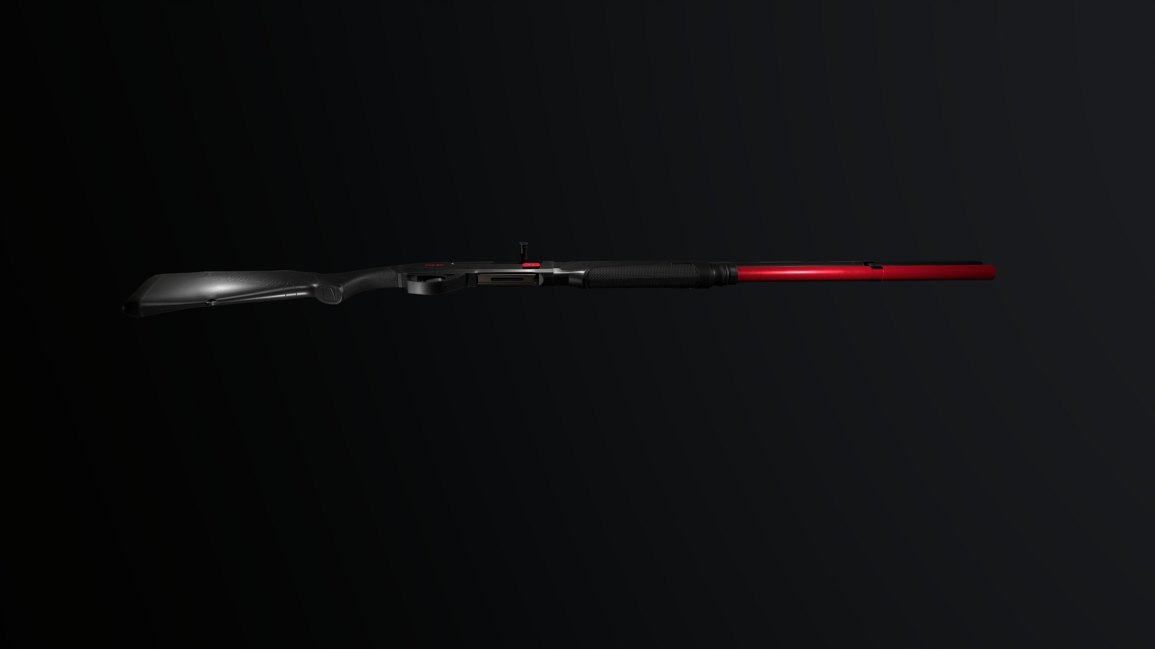 Benelli M2 SP  Low-poly 3D model_1