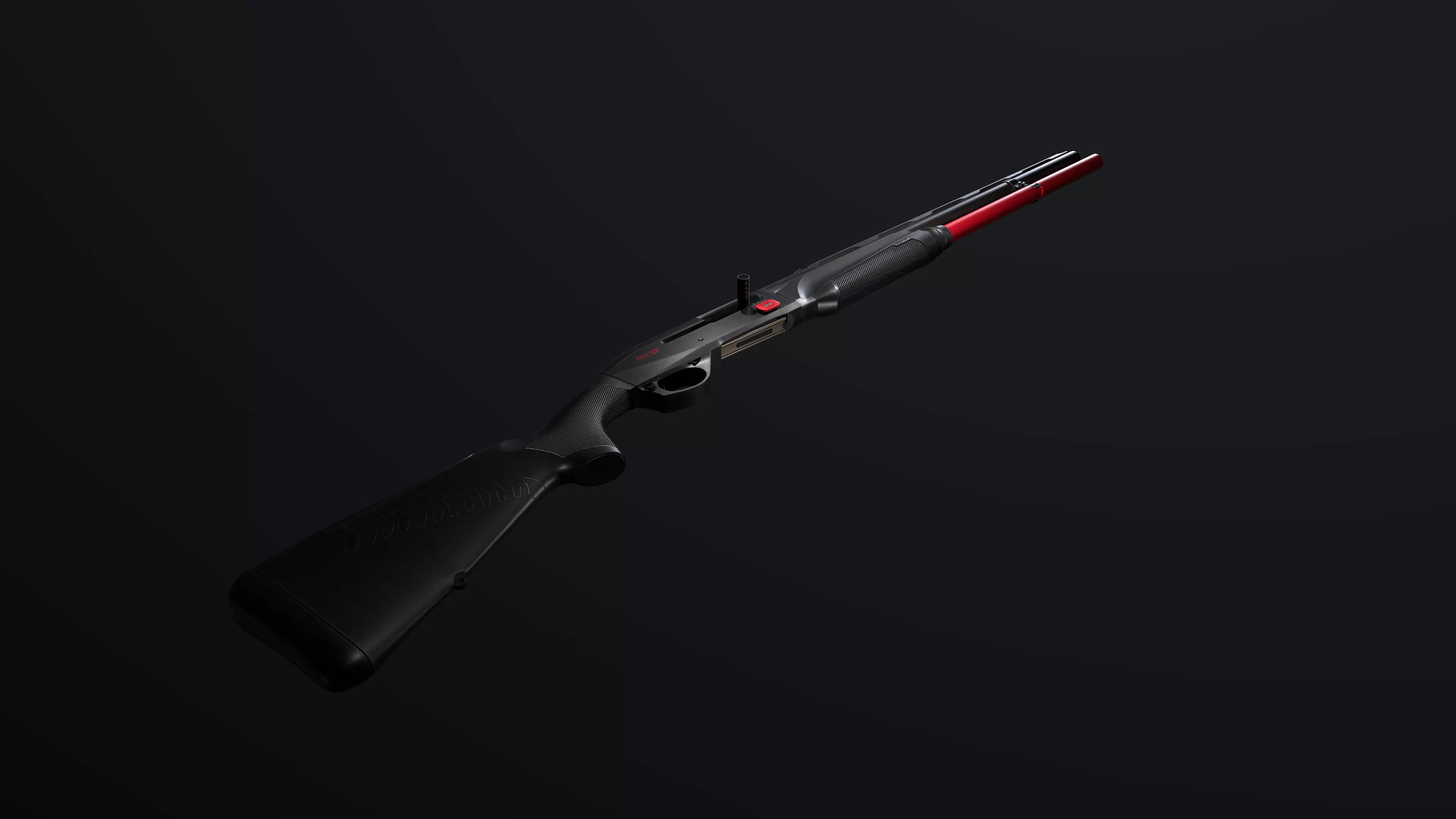 Benelli M2 SP  Low-poly 3D model_0