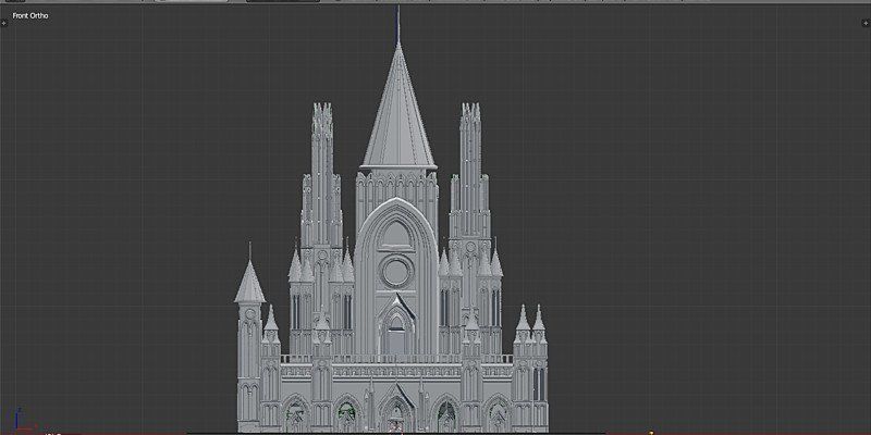 Medieval Castle 3D model_4
