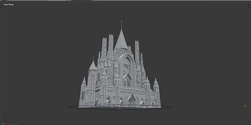 Medieval Castle 3D model_3