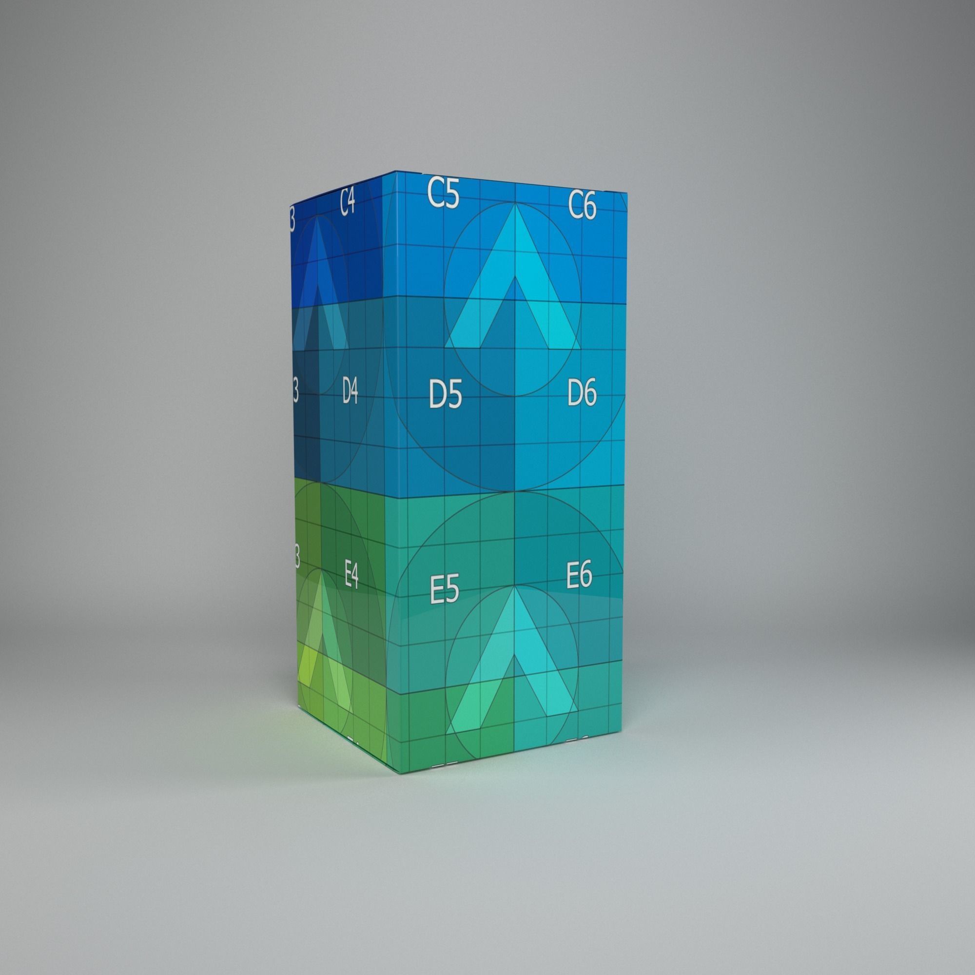 Mockup cardboard 02 3D model_1