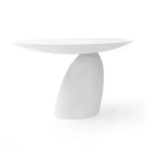 Modern White Asymmetrical Table