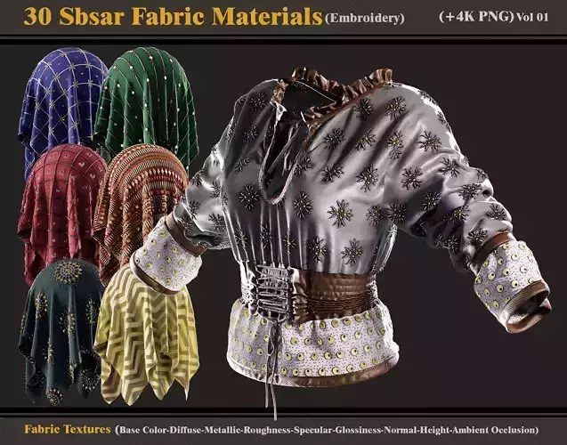 30 Sbsar Fabric Materials