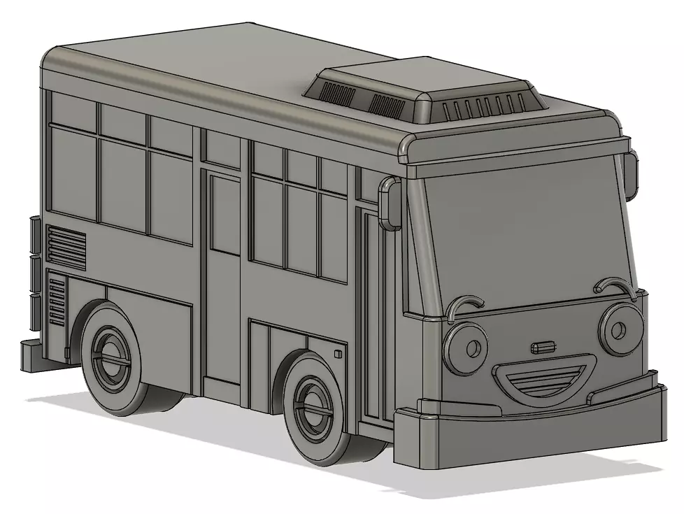 Little Bus Toy  Free 3D print model_0