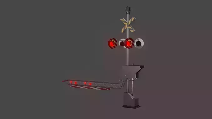 Train stop light -mechanical  - Cancela Mecanica de Trem