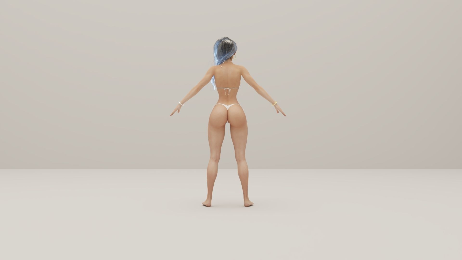 Bikini Girl 3D model_6