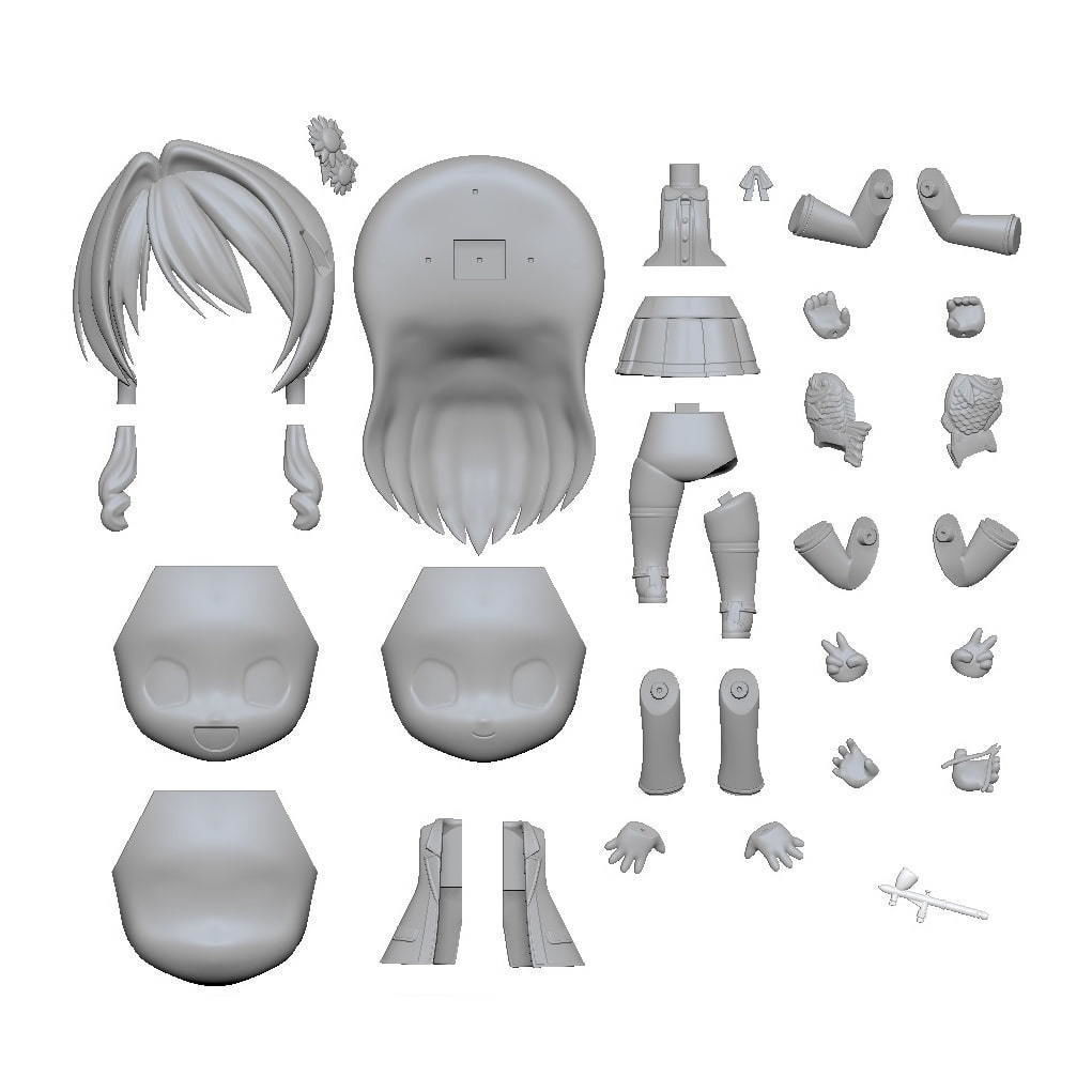 Ayukawa Hiyori original character 3D print model_6
