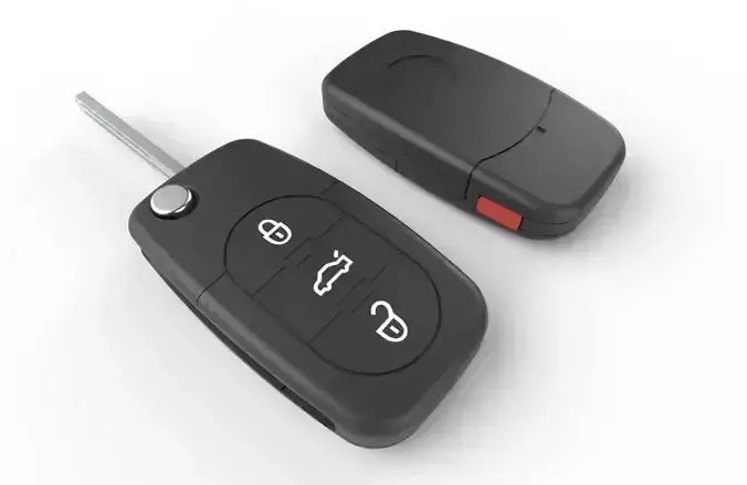 Car key Model 6 Low-poly 3D model