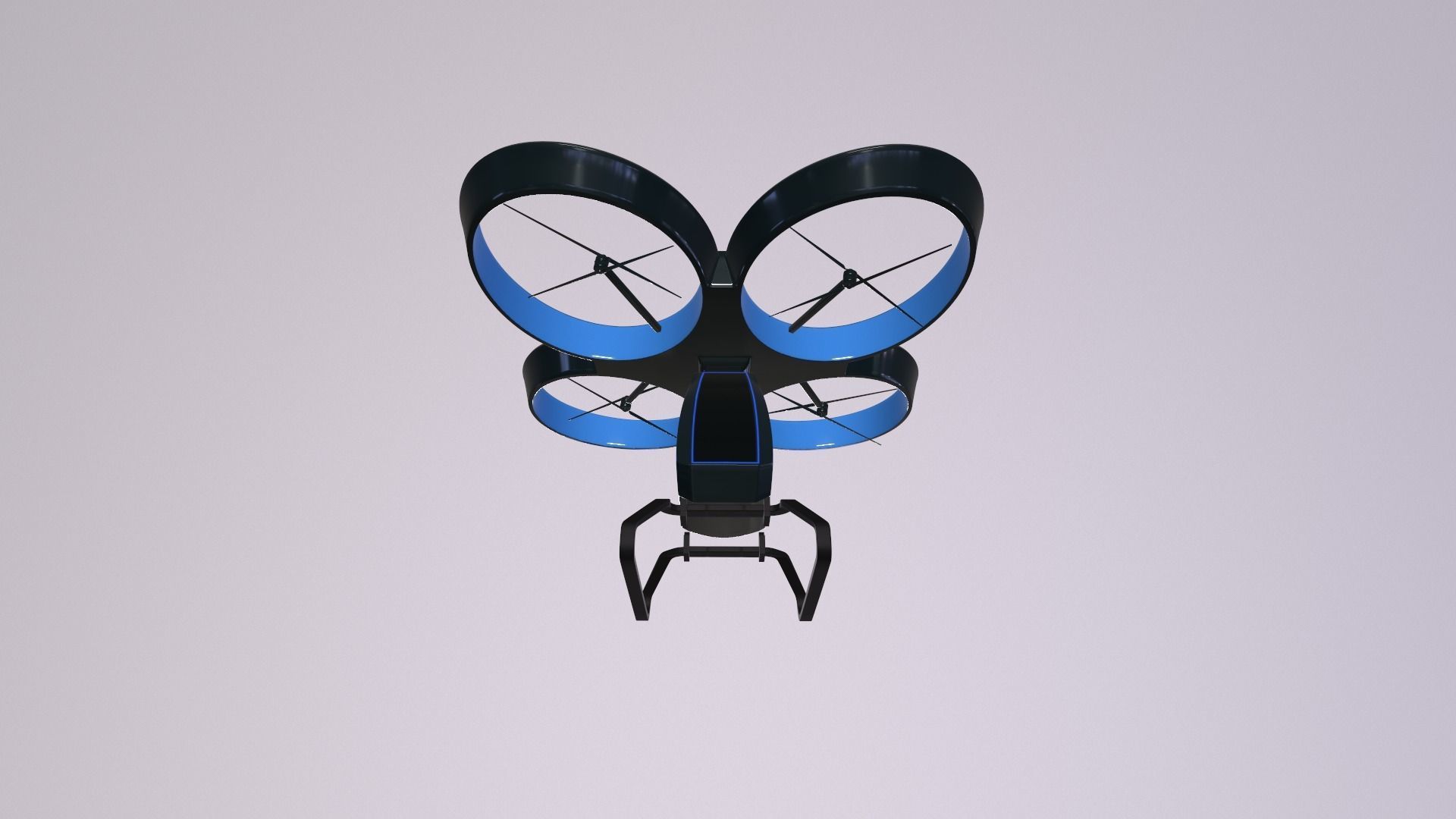 El Cezeri Futuristic Vtol Car Low-poly 3D model_6