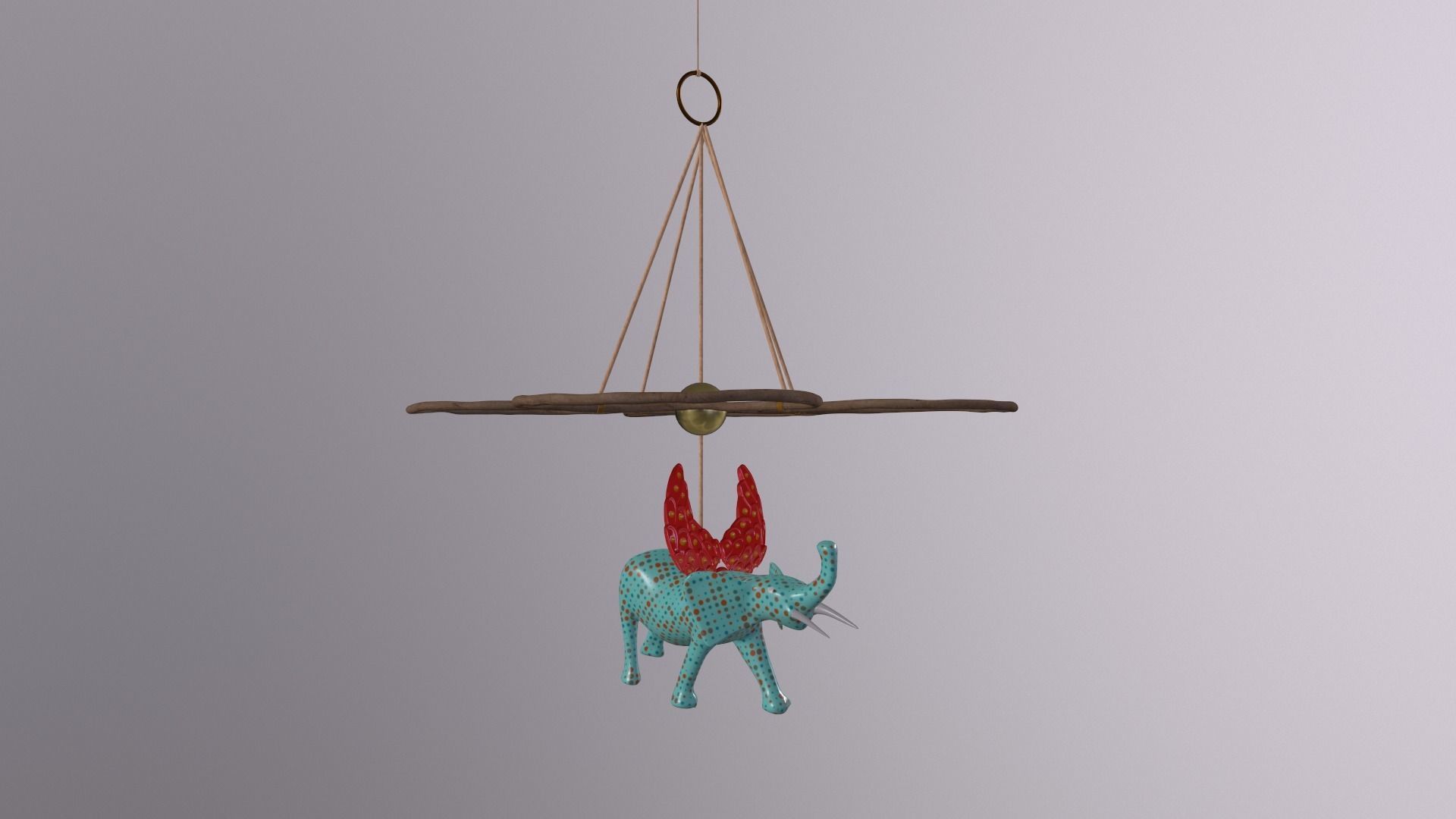 El Cezeri Design Elephant Low-poly 3D model_2