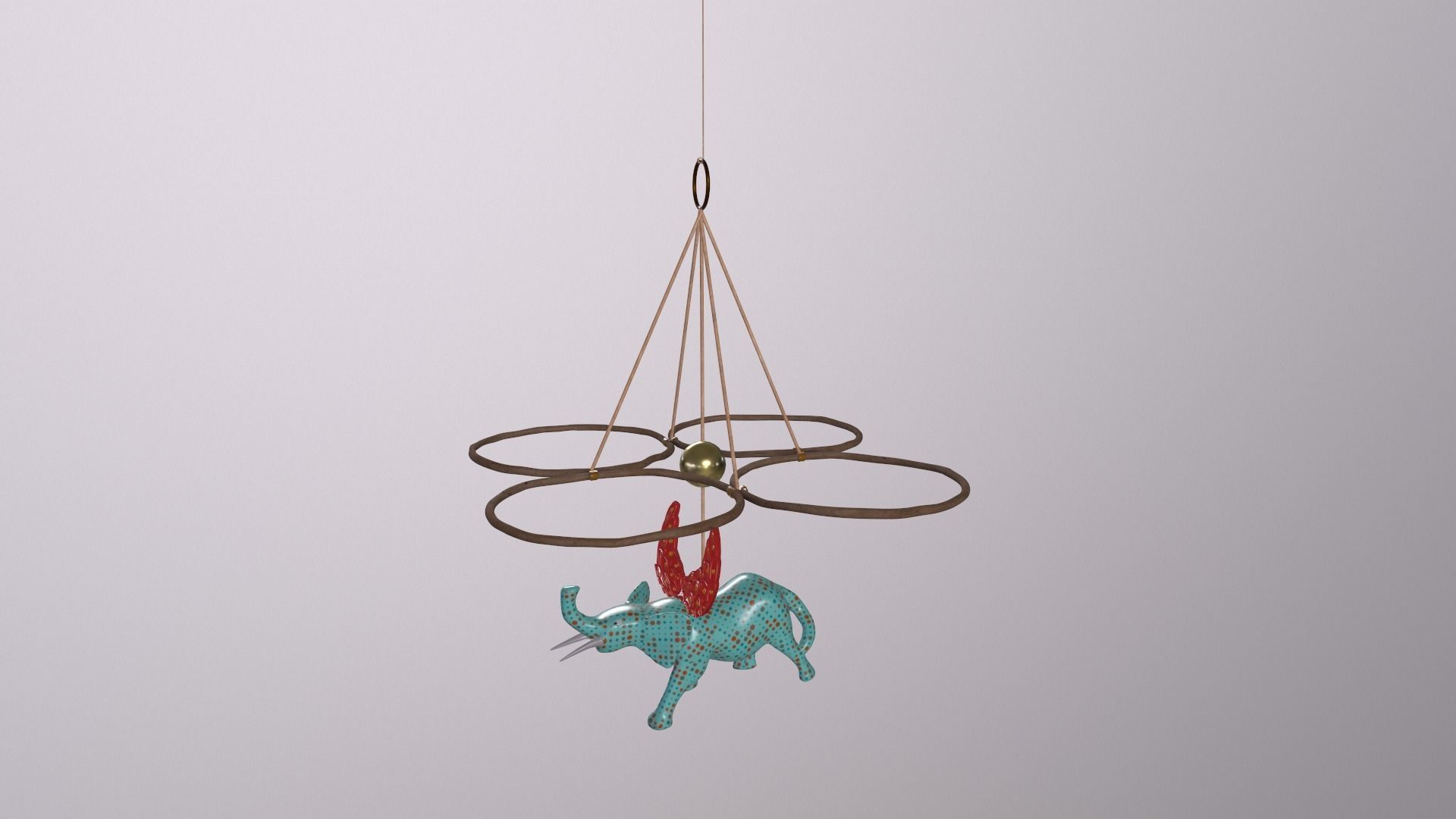 El Cezeri Design Elephant Low-poly 3D model_1