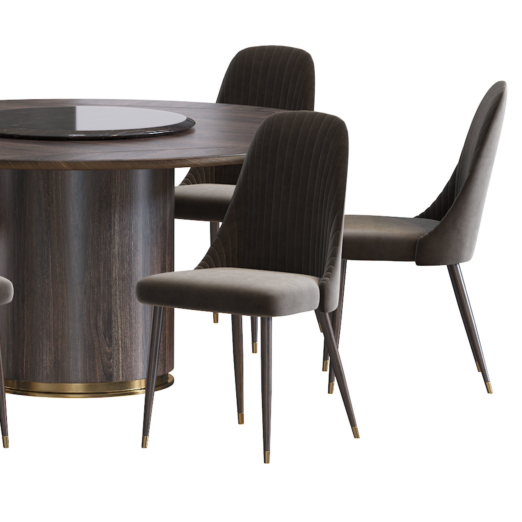 Chair Bary and Otab table 3D model_11