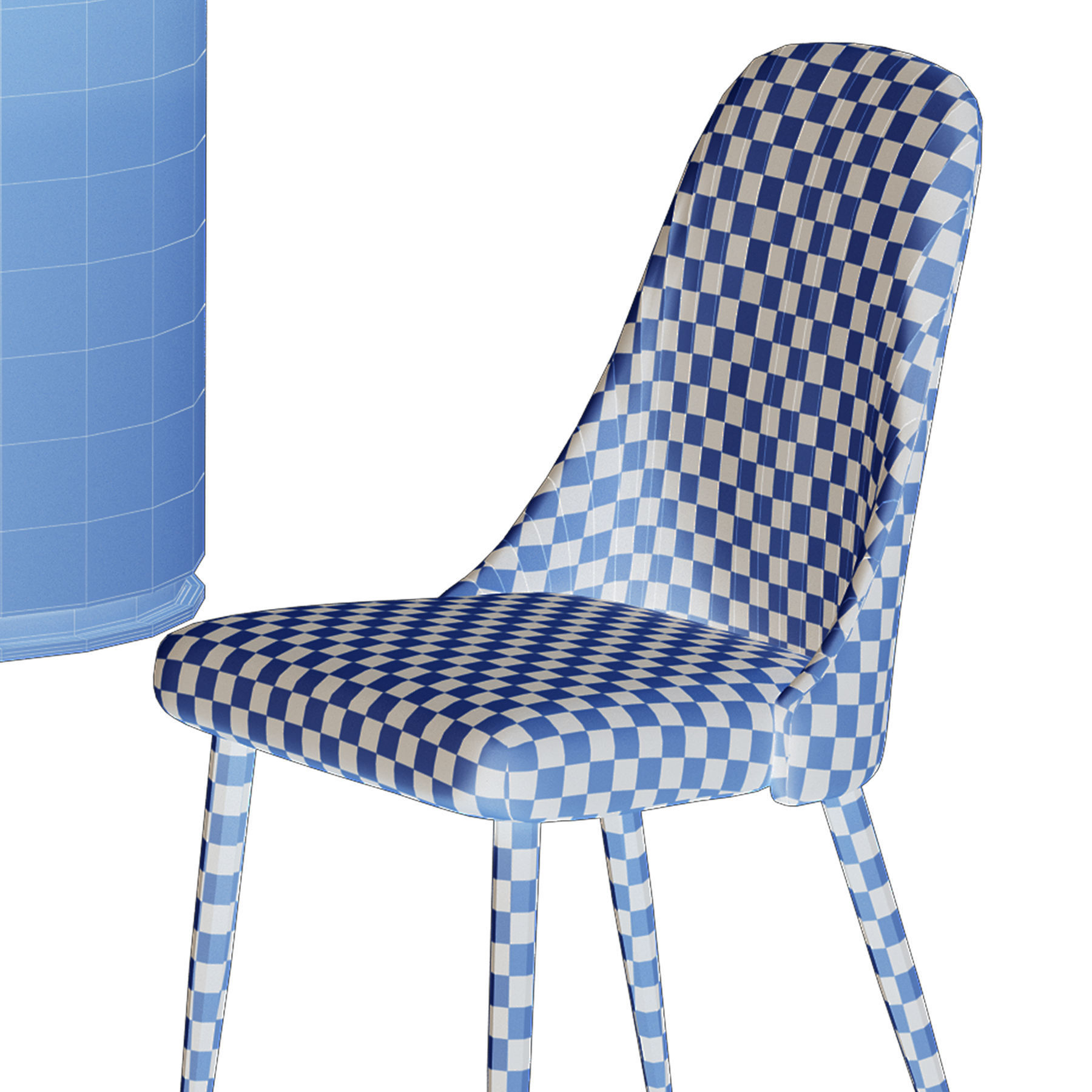 Chair Bary and Otab table 3D model_25