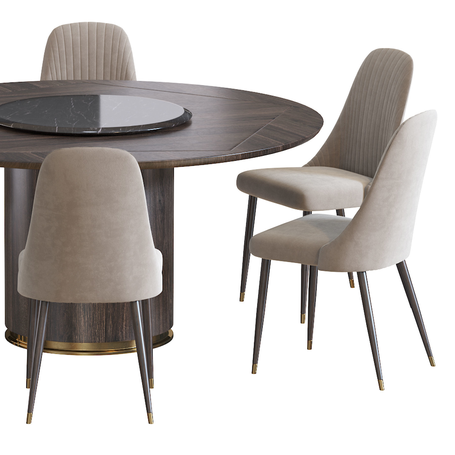 Chair Bary and Otab table 3D model_6