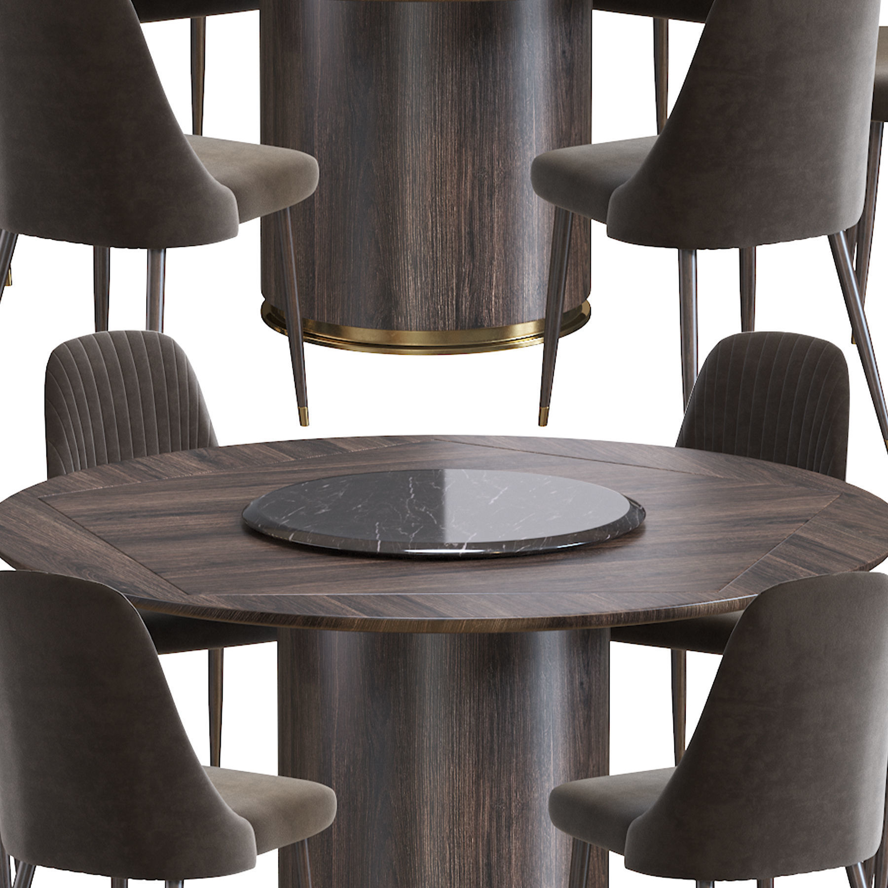 Chair Bary and Otab table 3D model_17