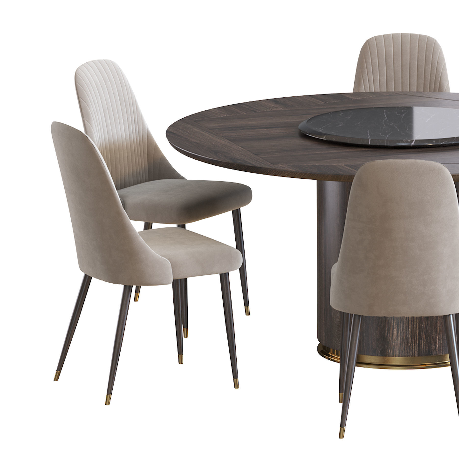 Chair Bary and Otab table 3D model_5