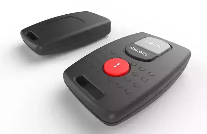 Car key Model 8 Low-poly 3D model