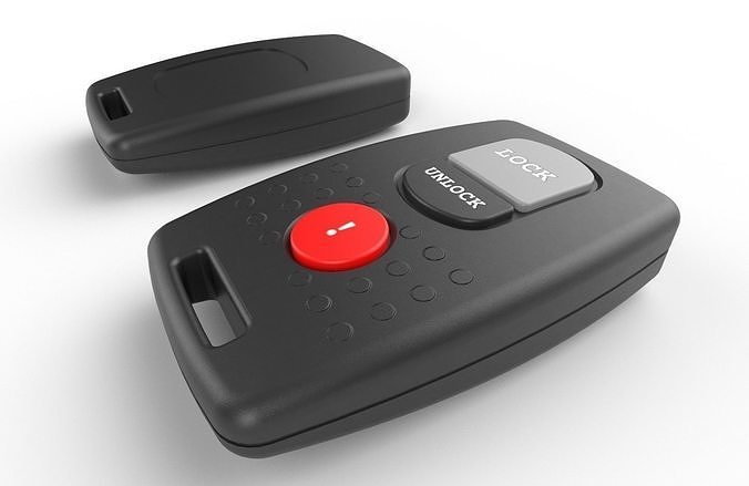 Car key Model 8 Low-poly 3D model 3