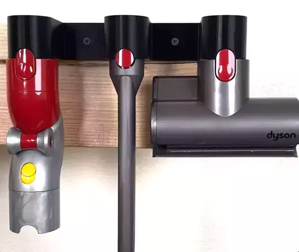 Triple Wall Mount for Dyson Vacuum Attachments 3D print model
