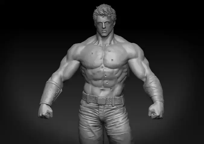 KenShiro Fist of the North Star  -  Sly version 3D print model