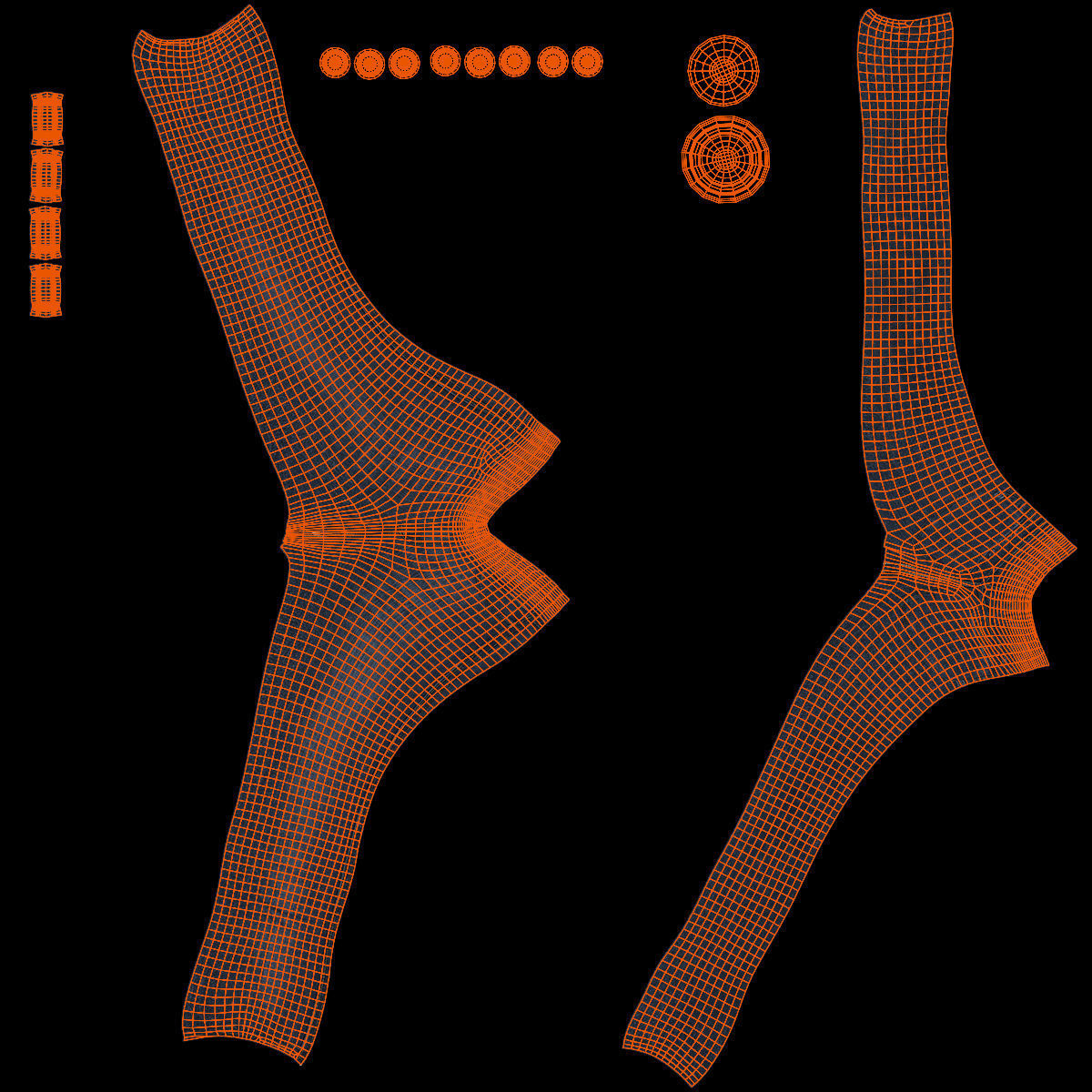 Female Character Rigged 3D model_23