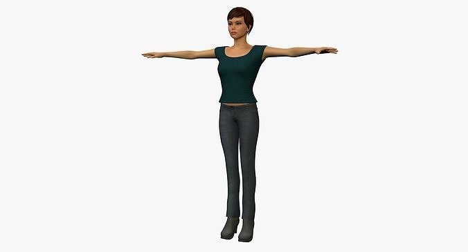 Character Female  3D model