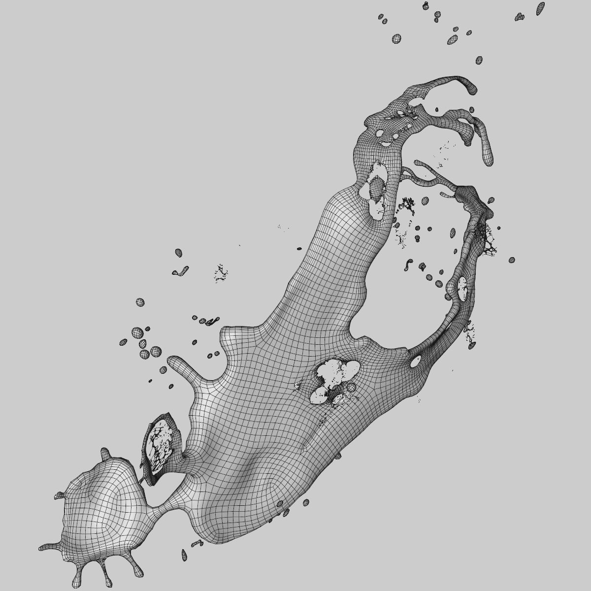 Water Splash 3D model_9