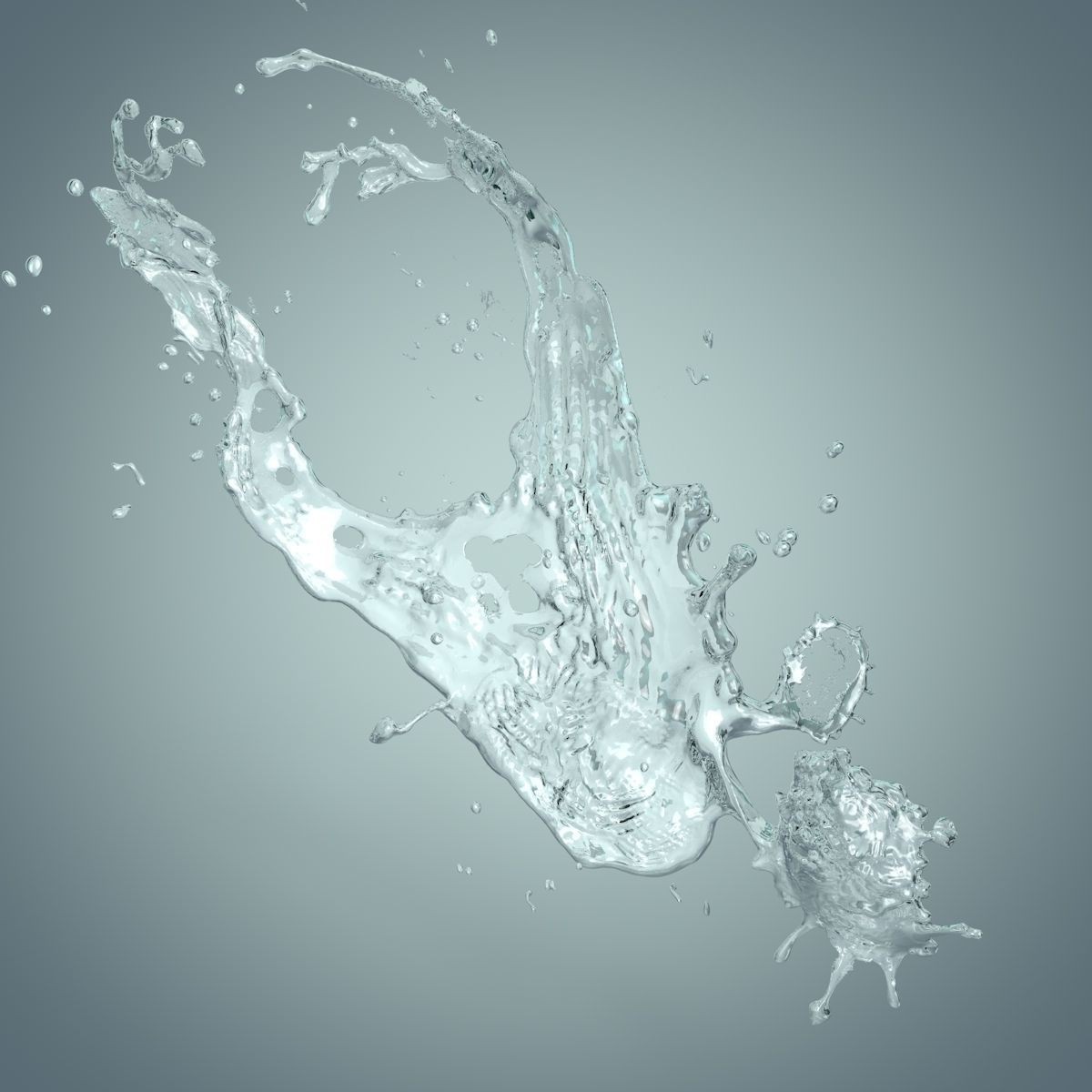 Water Splash 3D model_5