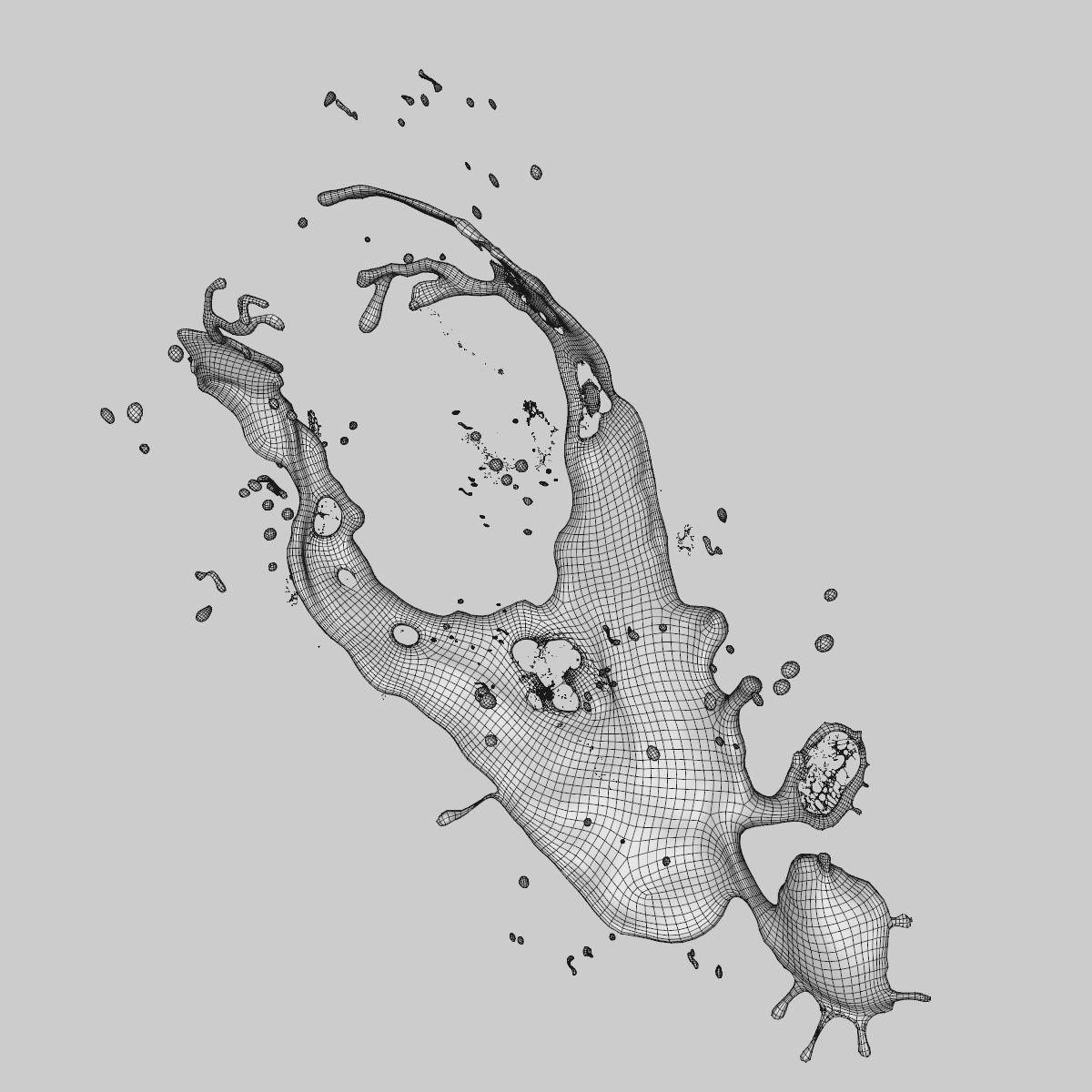 Water Splash 3D model_8