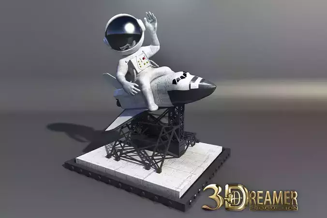3D Sculpture Phone Stand 3D model