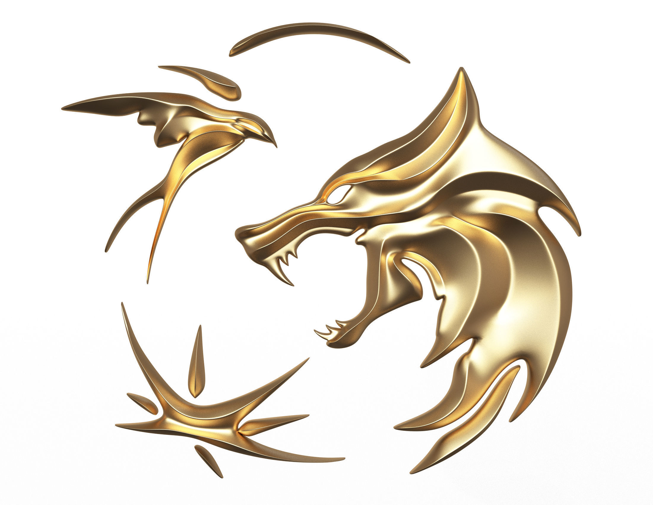 Collection of 40 Classic Carvings 01 Low-poly 3D model_25