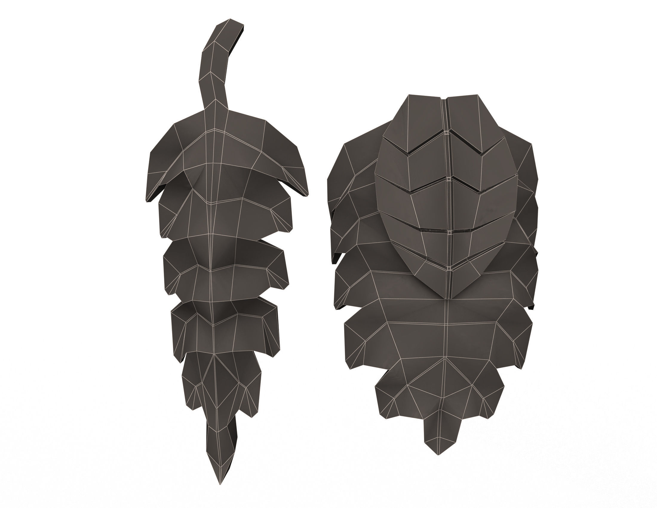 Collection of 40 Classic Carvings 01 Low-poly 3D model_118