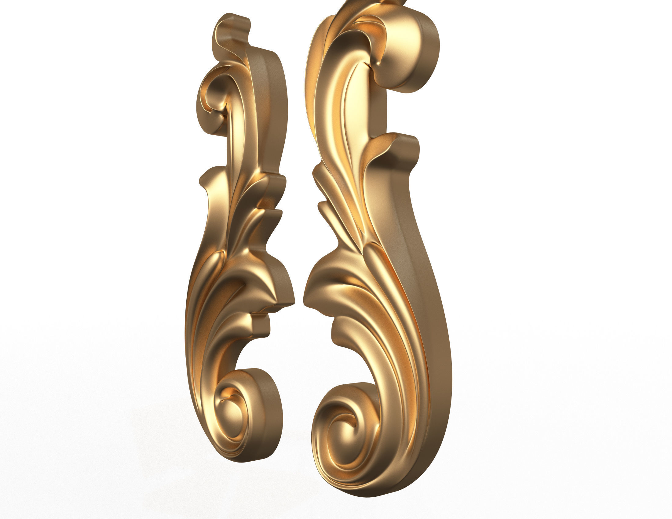 Collection of 40 Classic Carvings 01 Low-poly 3D model_46