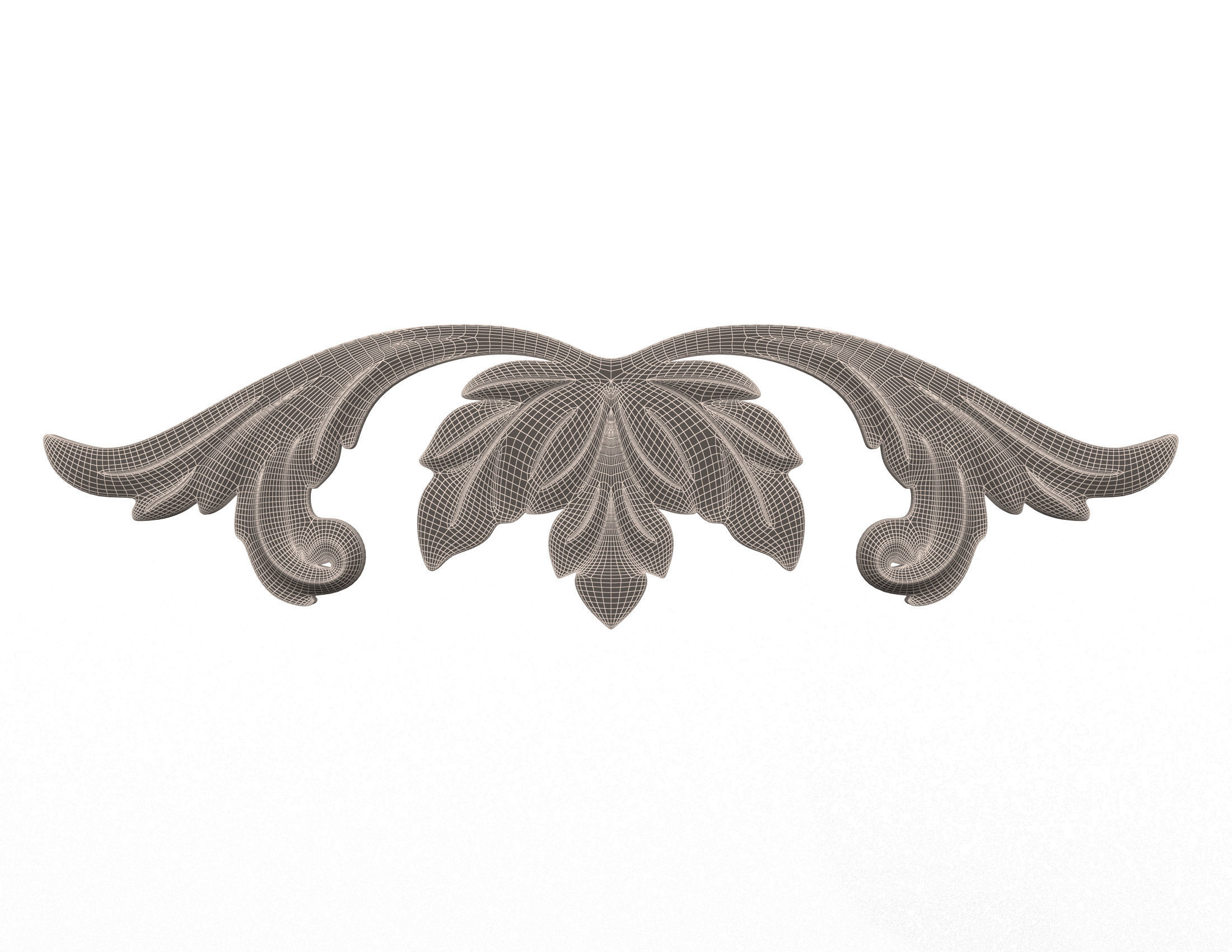 Collection of 40 Classic Carvings 01 Low-poly 3D model_85
