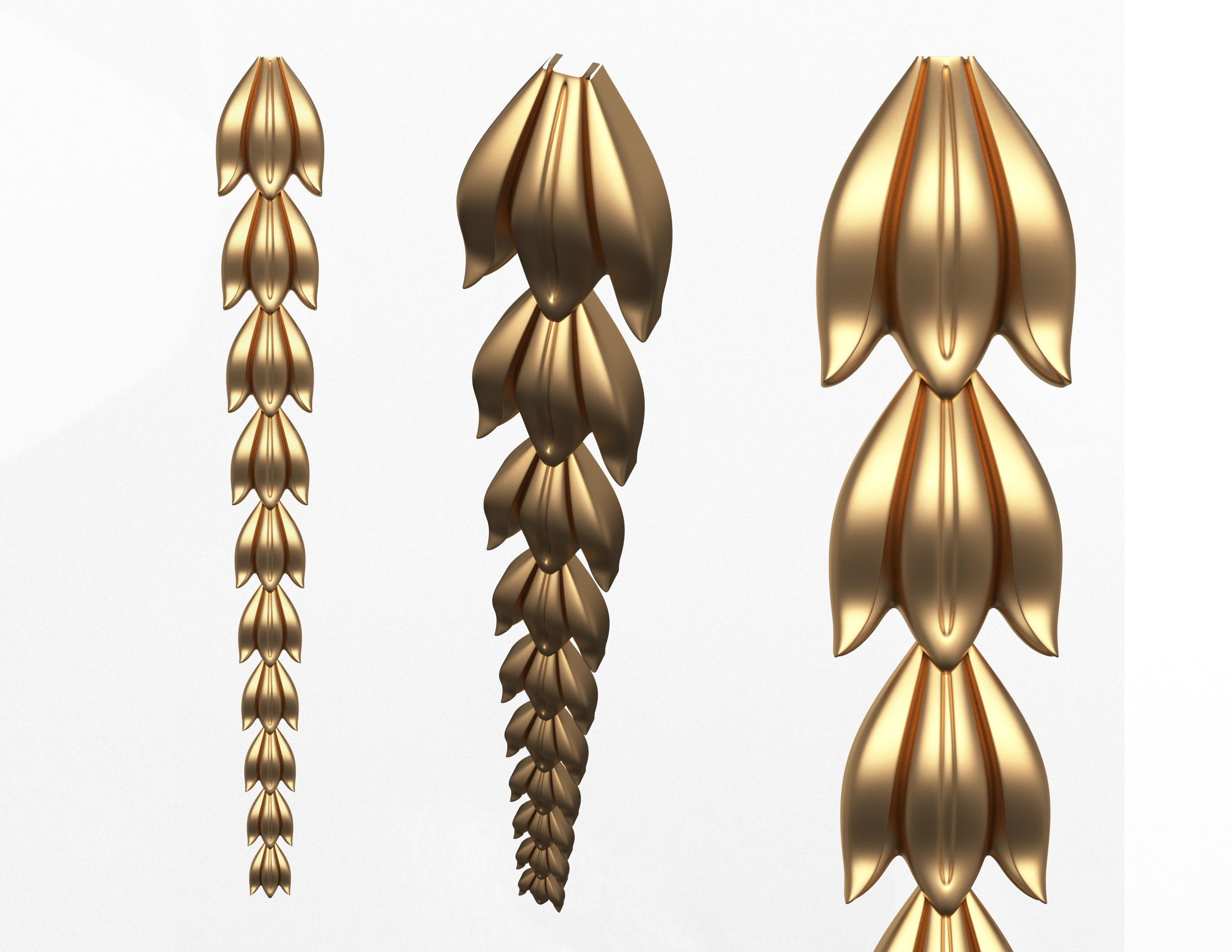 Collection of 40 Classic Carvings 01 Low-poly 3D model_18