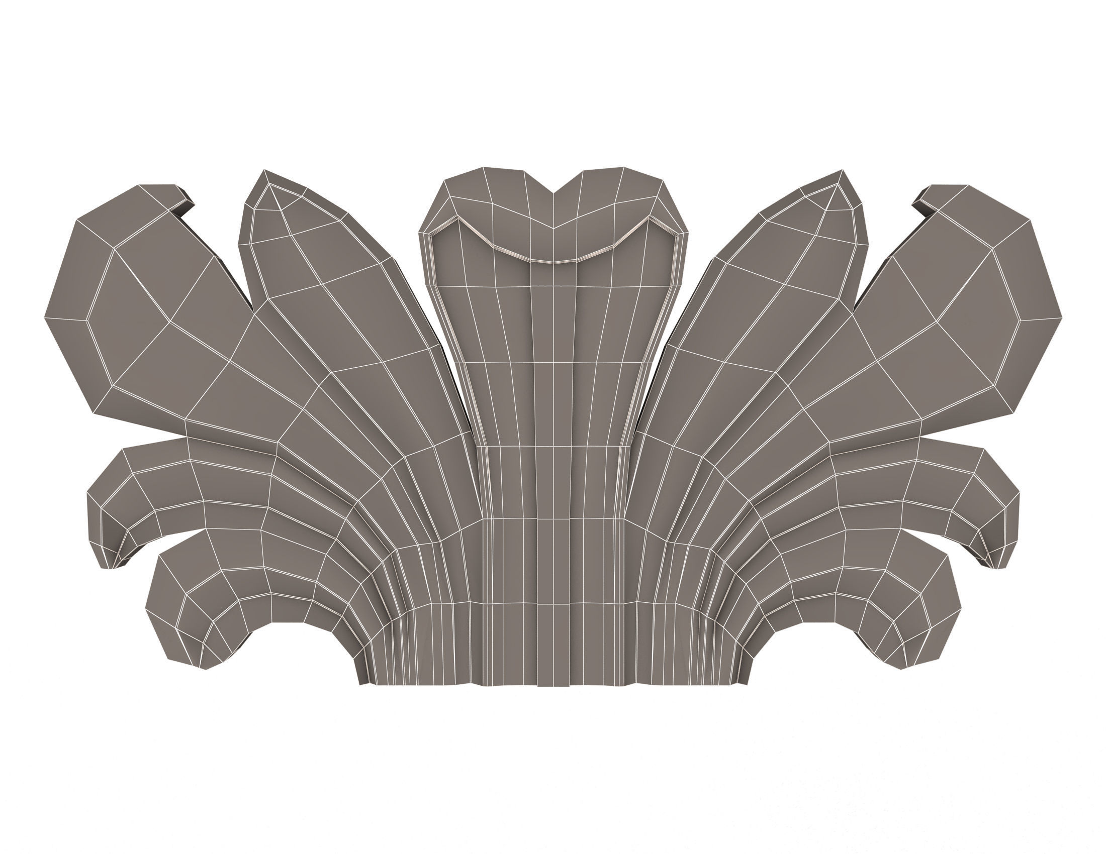 Collection of 40 Classic Carvings 01 Low-poly 3D model_145