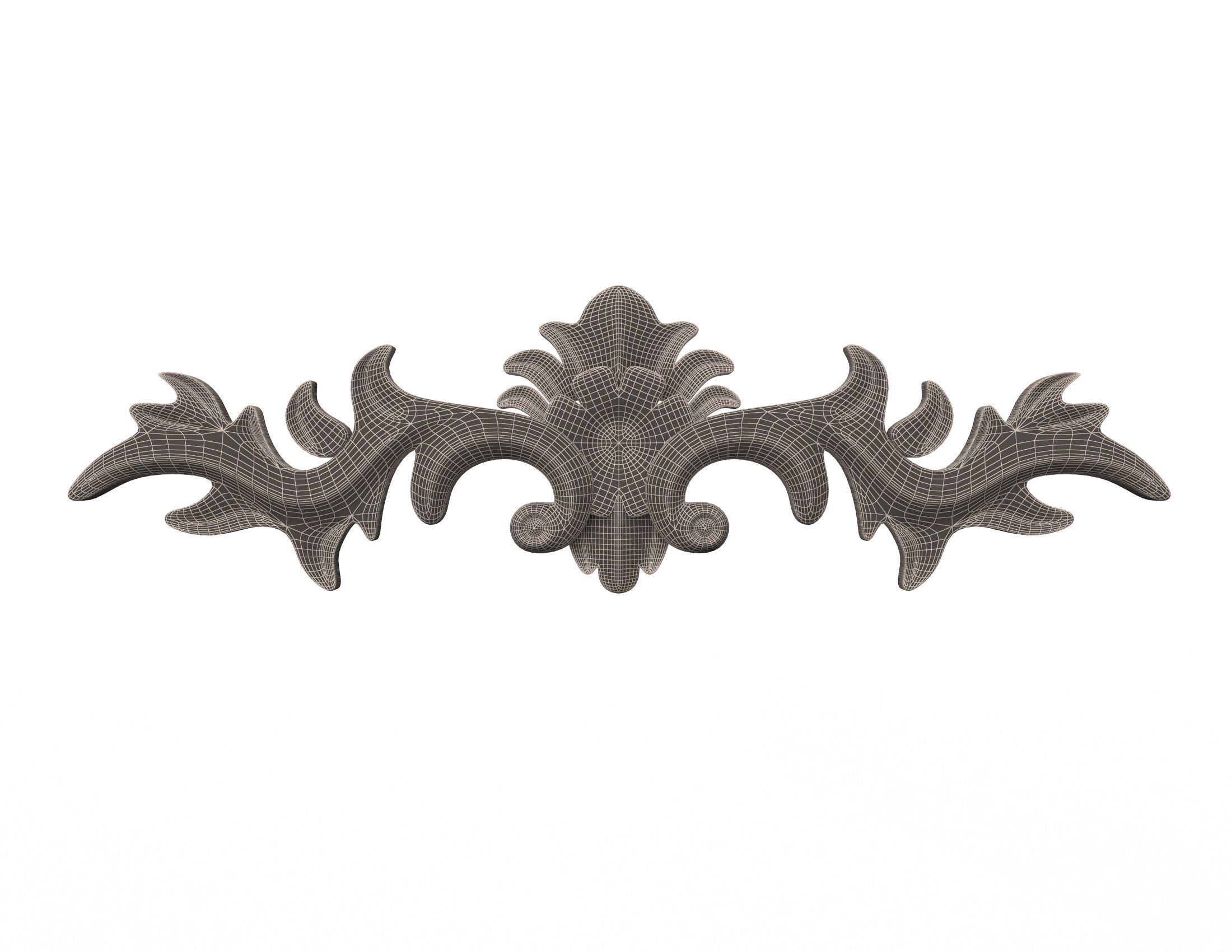 Collection of 40 Classic Carvings 01 Low-poly 3D model_95