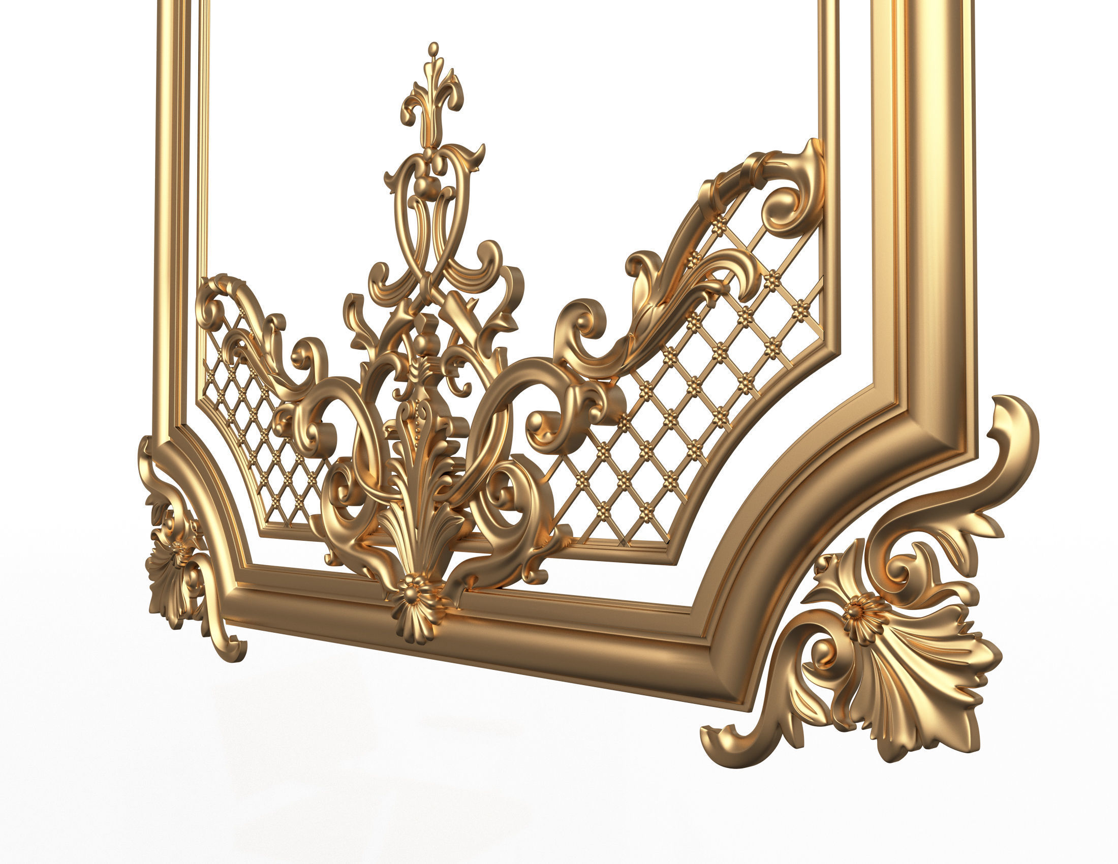 Collection of 40 Classic Carvings 01 Low-poly 3D model_16