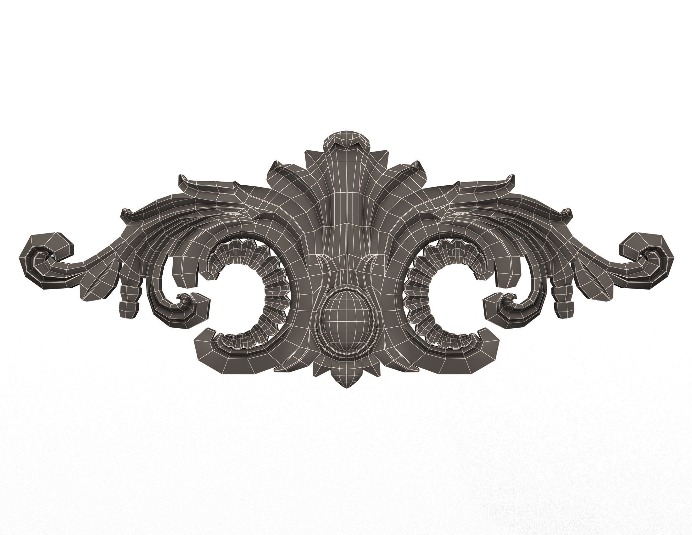 Collection of 40 Classic Carvings 01 Low-poly 3D model_83