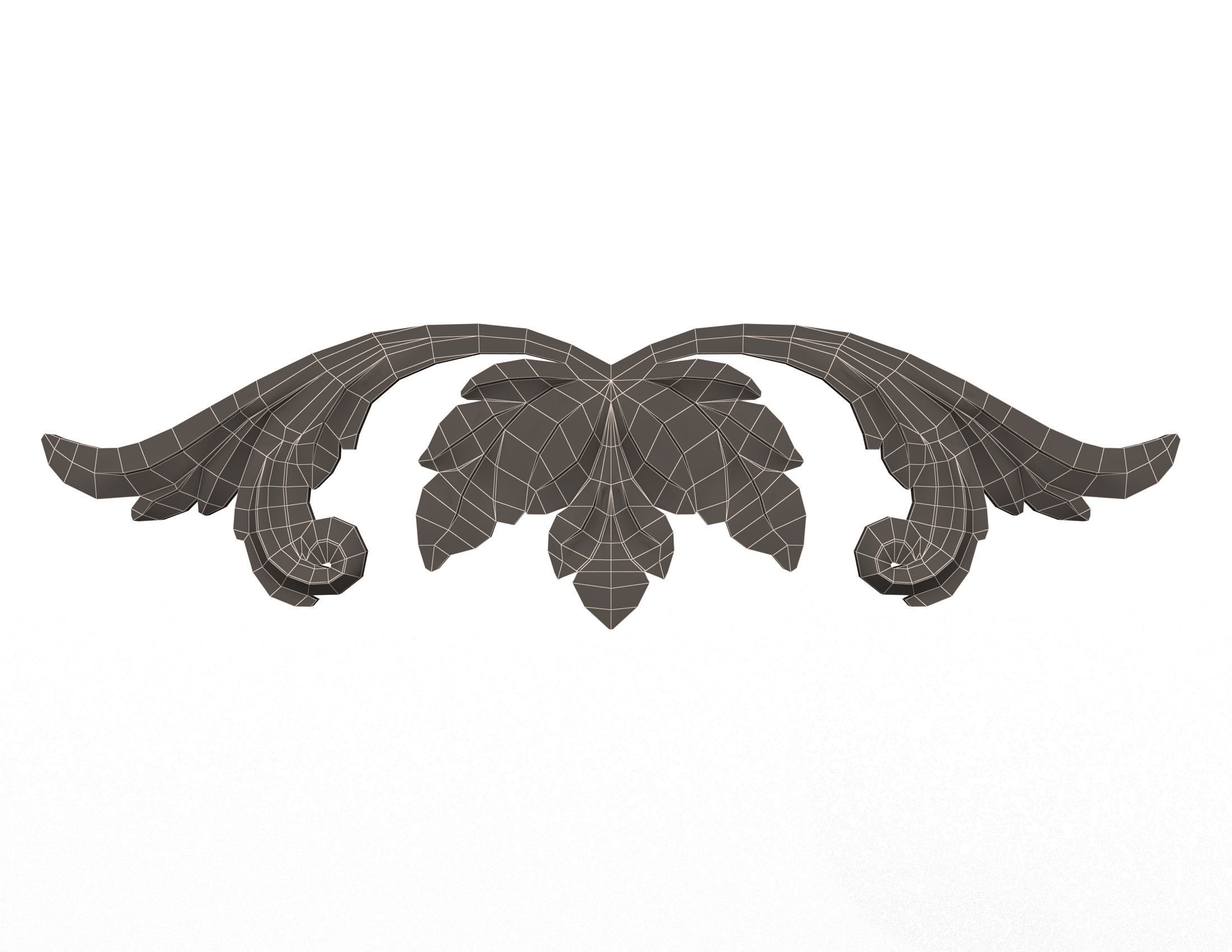 Collection of 40 Classic Carvings 01 Low-poly 3D model_92