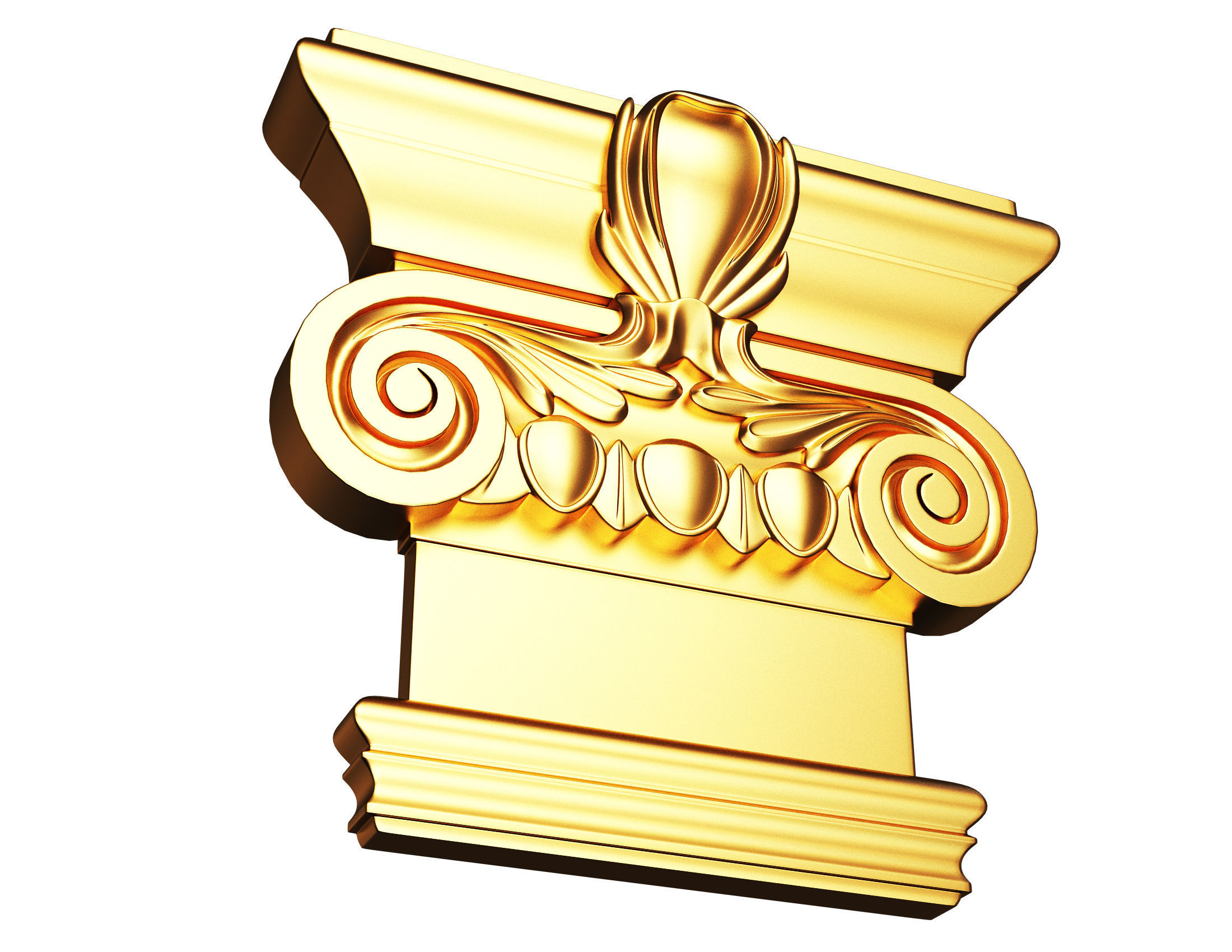 Collection of 40 Classic Carvings 01 Low-poly 3D model_41