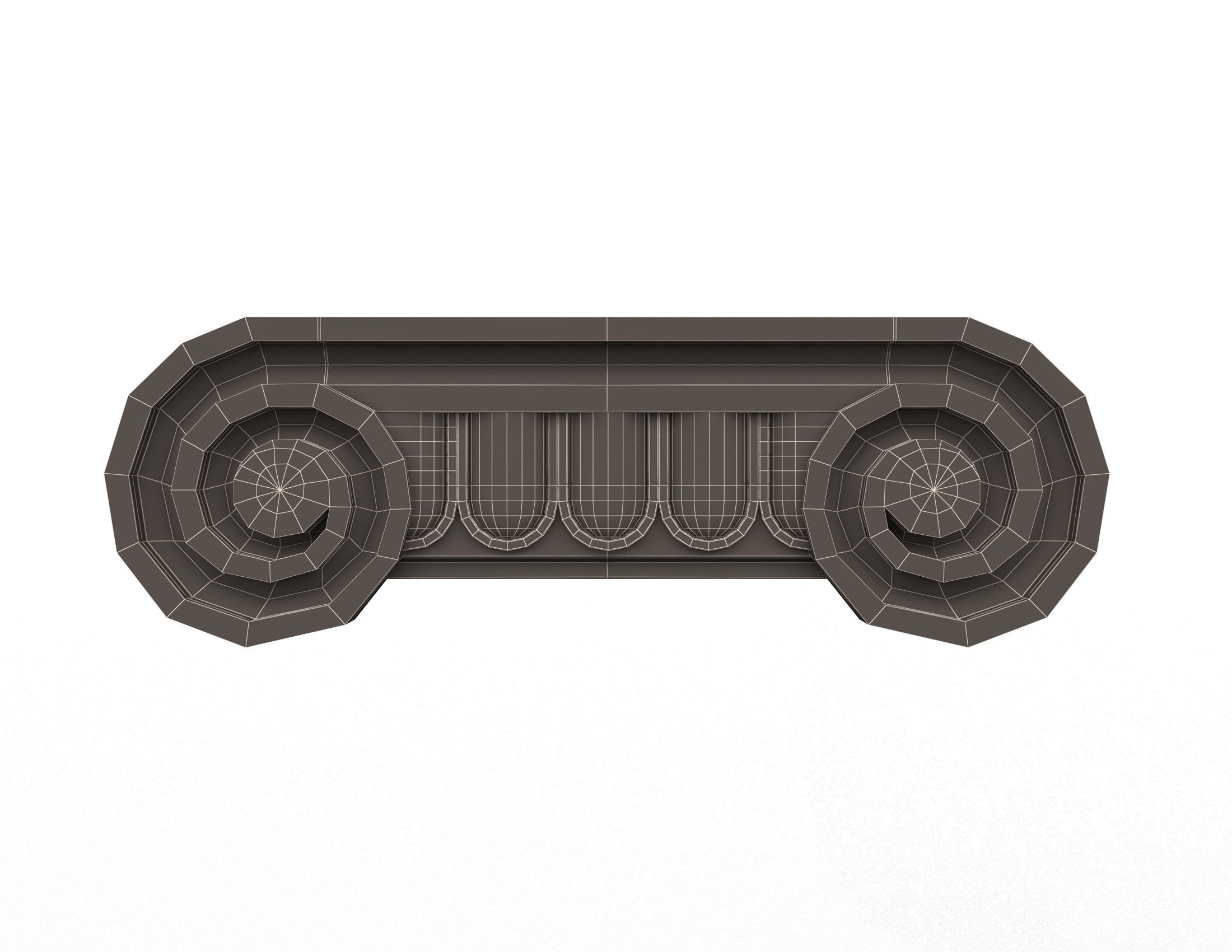 Collection of 40 Classic Carvings 01 Low-poly 3D model_89
