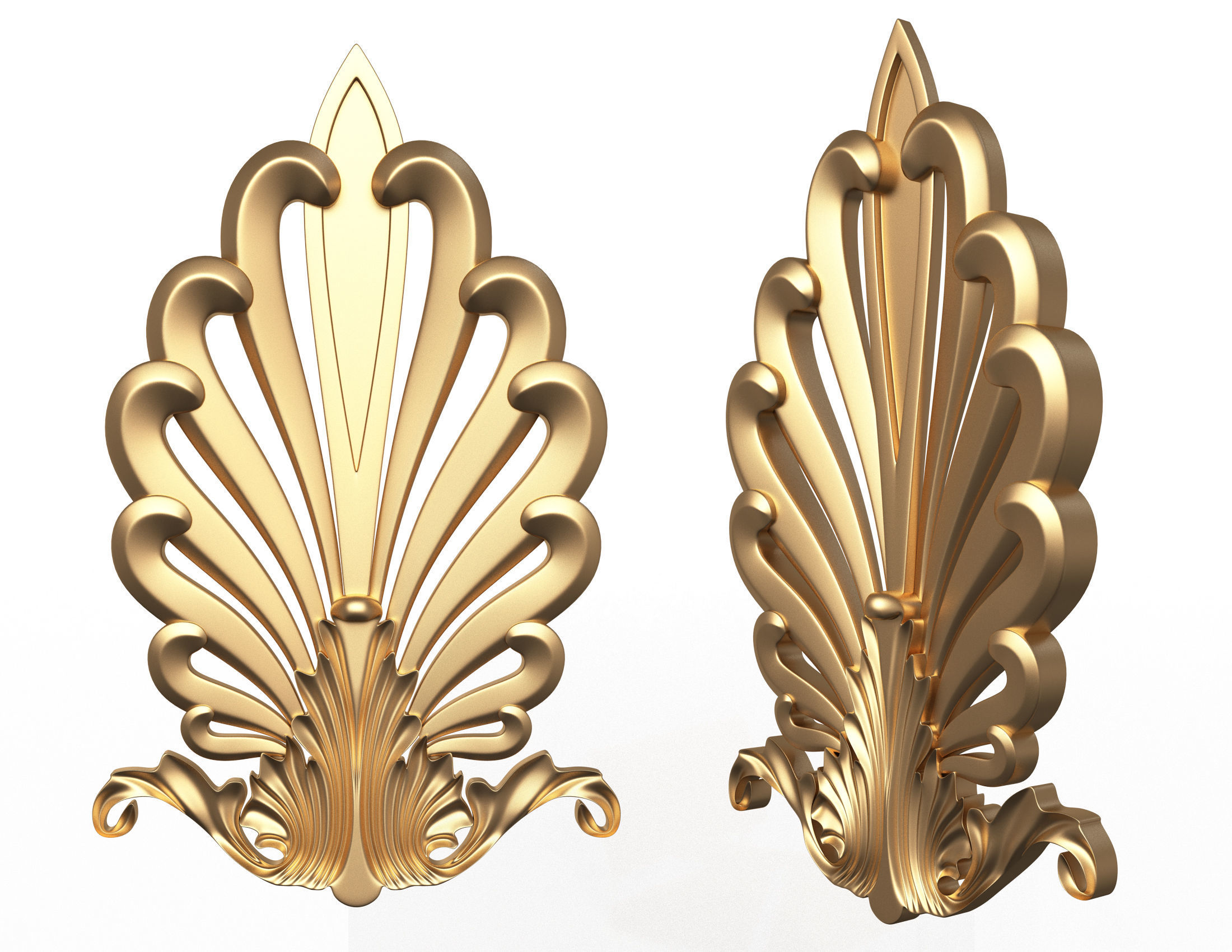 Collection of 40 Classic Carvings 01 Low-poly 3D model_23