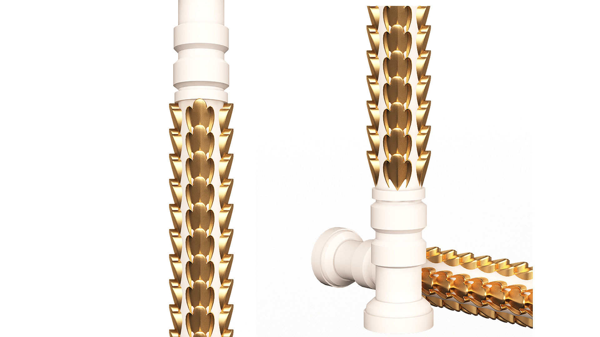 Collection of 40 Classic Carvings 01 Low-poly 3D model_39