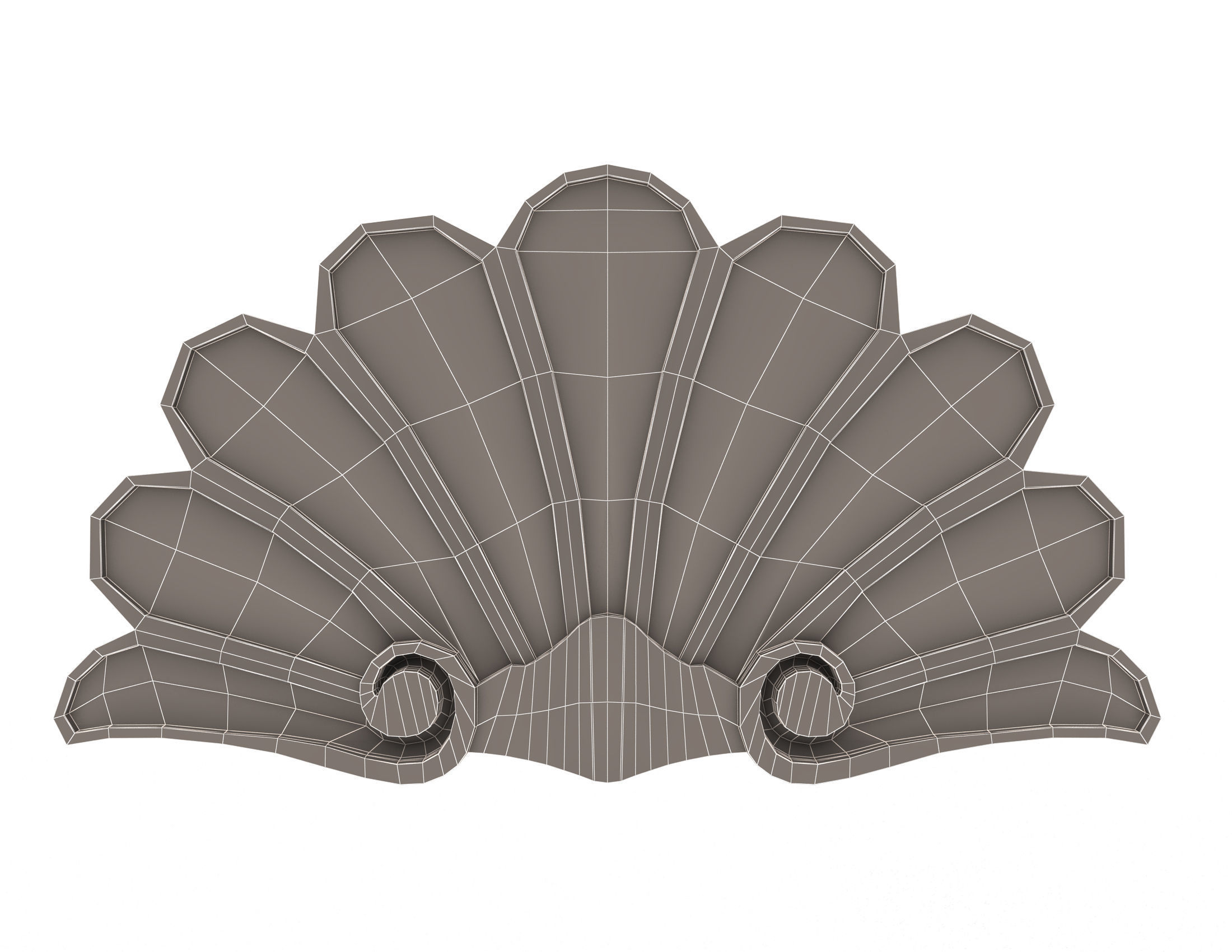Collection of 40 Classic Carvings 01 Low-poly 3D model_141