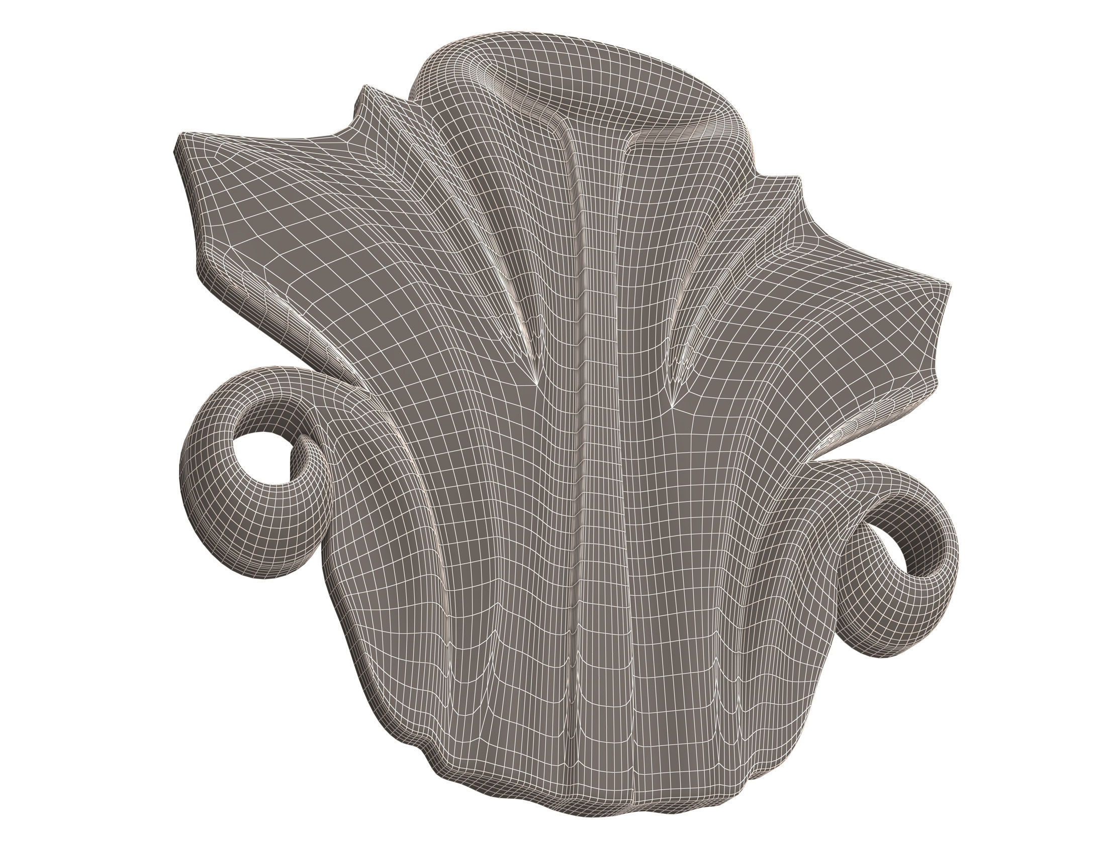 Collection of 40 Classic Carvings 01 Low-poly 3D model_91