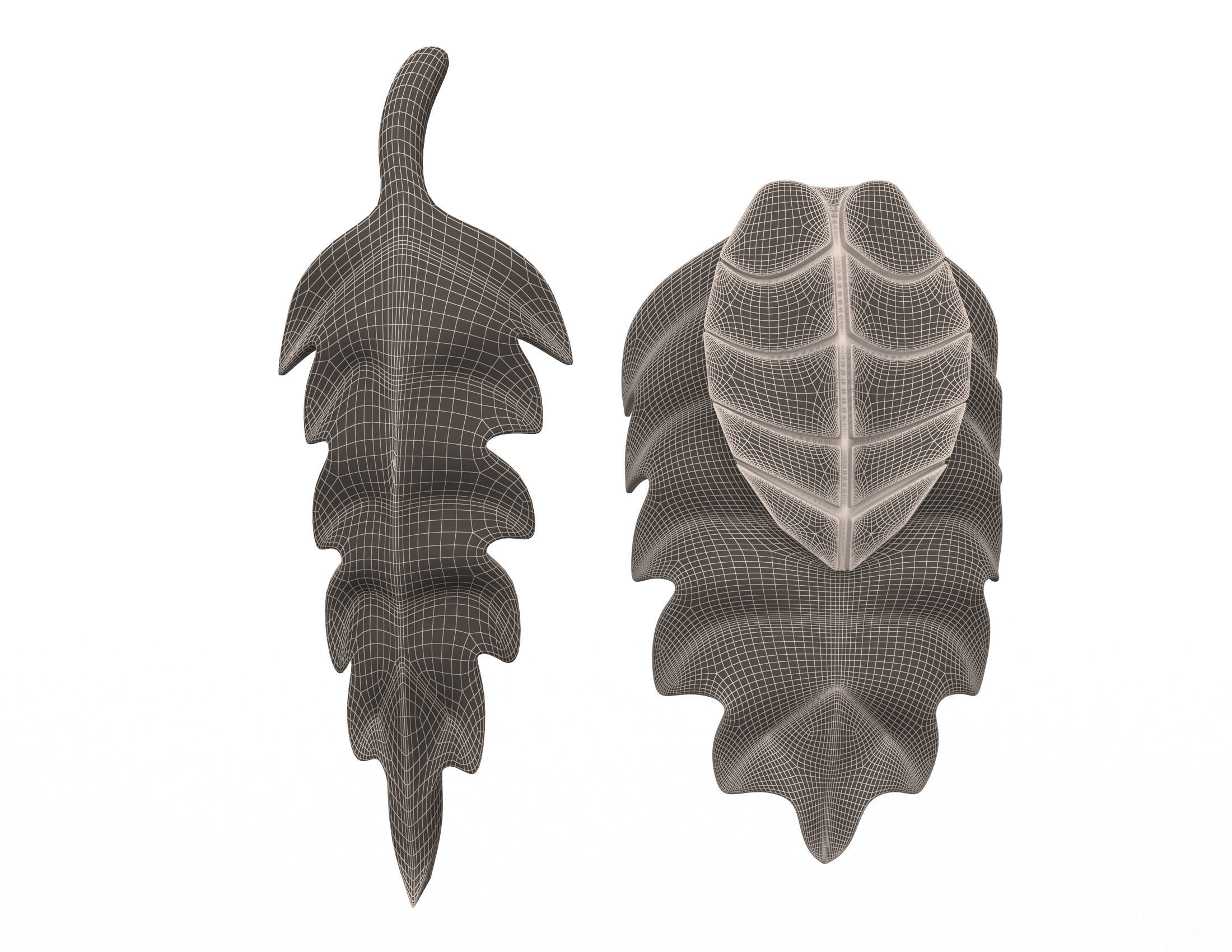 Collection of 40 Classic Carvings 01 Low-poly 3D model_115
