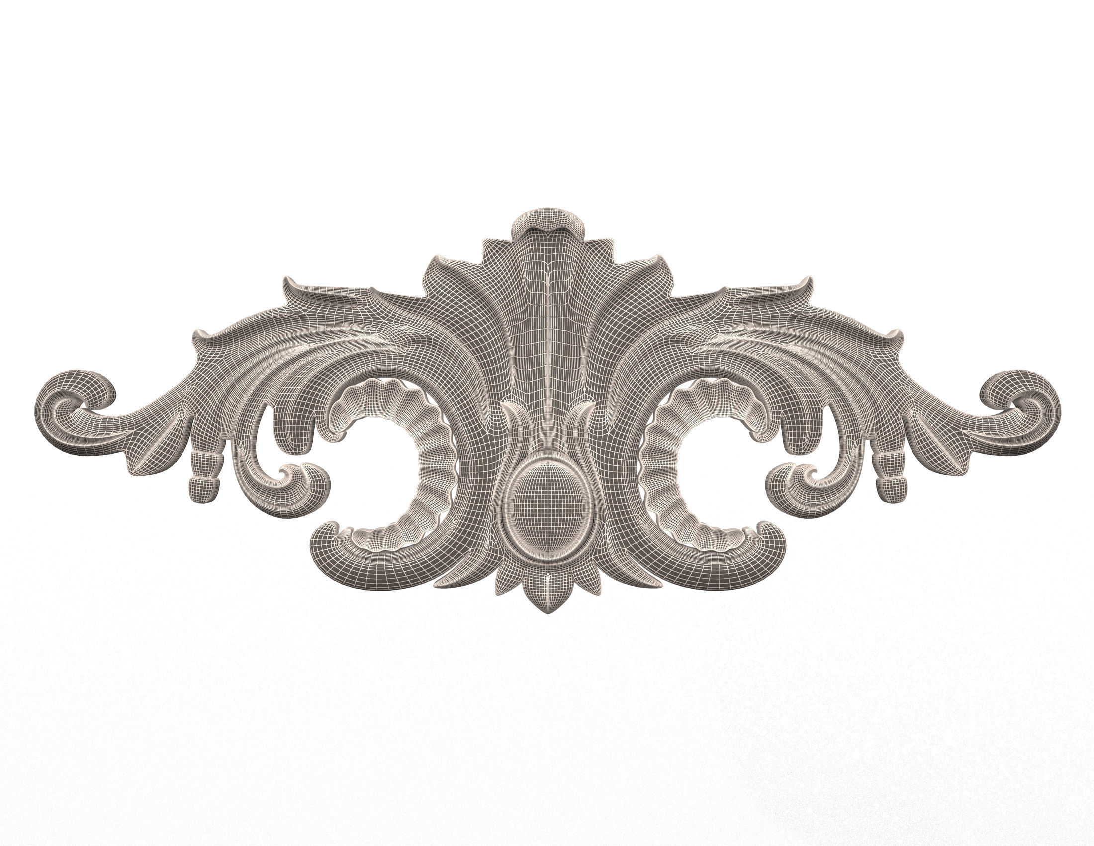 Collection of 40 Classic Carvings 01 Low-poly 3D model_84